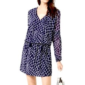 Michael Kors Giraffe Print Long Sleeve Mini Dress NWT | Size S
